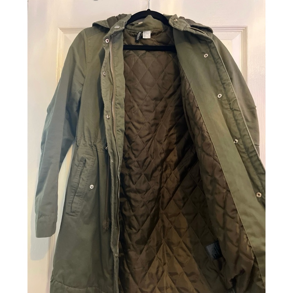 H&M Hooded Parka Coat- S - Picture 4 of 6
